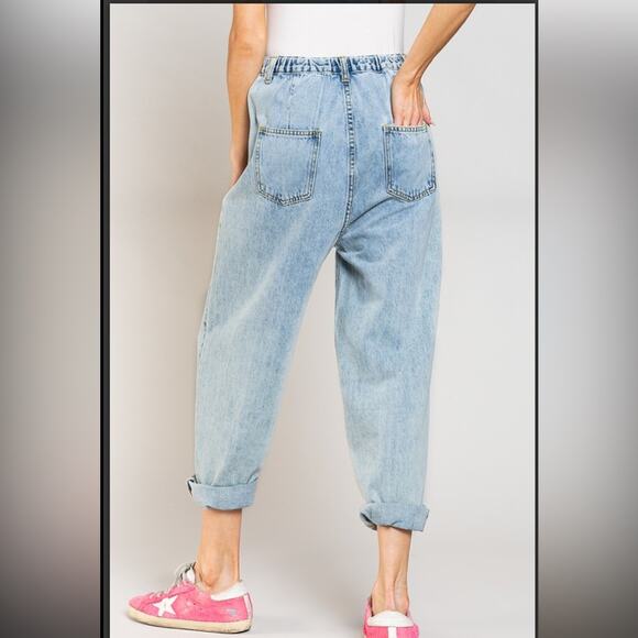 POL Women’s Boyfriend Jeans Pants Light Blue Size Medium NEW in package - Picture 3 of 16